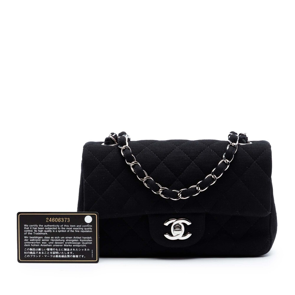 Pre-Loved Chanel Mini Rectangular Classic Jersey Single Flap - Picture 8 of 8